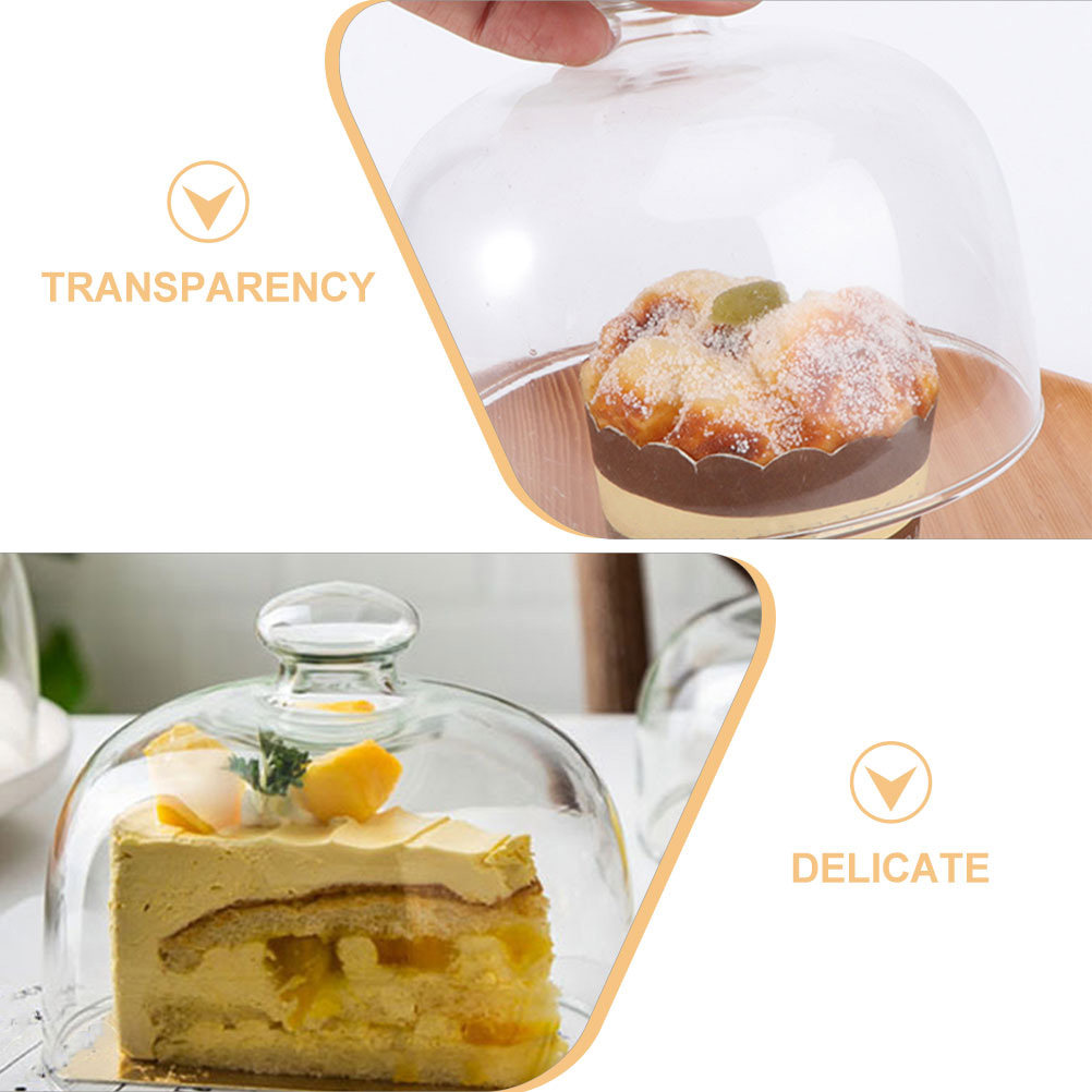 ฝาครอบเค้กทรงกลมแก้วใส 2 ชิ้น  - Plastic Dome Clear บทวิจารณ์และราคา