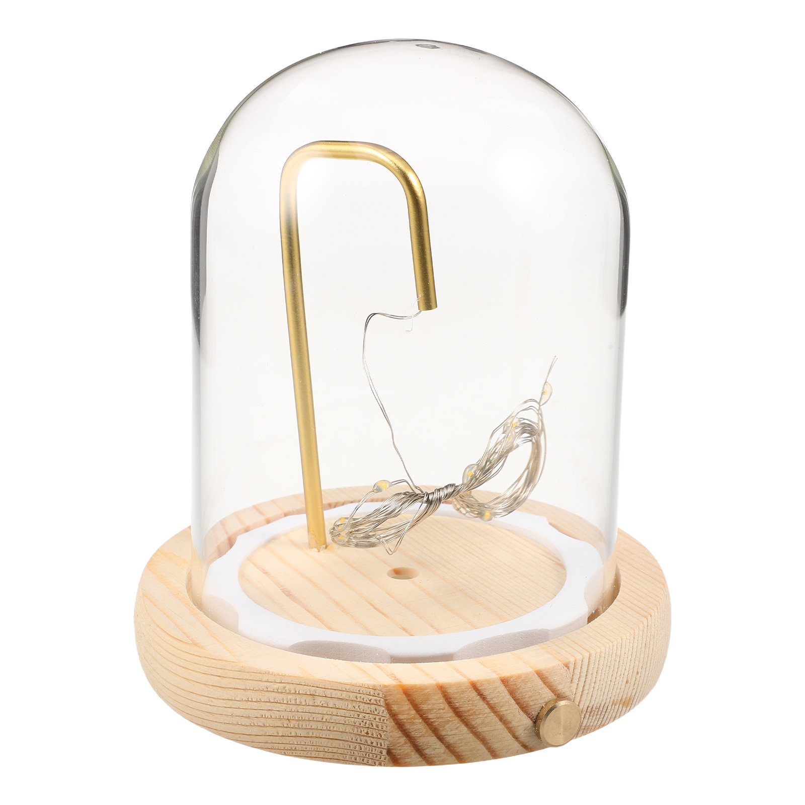 โดมแก้วโชว์สินค้าพร้อมฐานไม้ ข - Plastic Dome Clear บทวิจารณ์และราคา